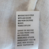 James Perse Belted Midi Shirtdress White Linen Size 2