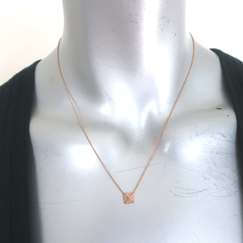Anita Ko Pave Diamond Spike Pendant Necklace 18k Rose Gold