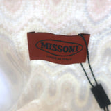 Missoni Messenger Bag Light Pink/Gold Lurex Knit Large Flat Crossbody NEW