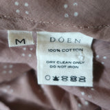 Doen Sage Maxi Dress Macaroon Printed Cotton Size Medium Balloon Sleeve NEW