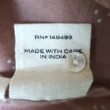 Doen Sage Maxi Dress Macaroon Printed Cotton Size Medium Balloon Sleeve NEW