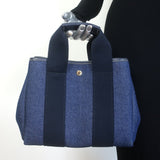 Rue De Verneuil Traversee Small Denim Crossbody Tote Indigo