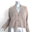 Velvet by Graham & Spencer Beth Cardigan Taupe Pointelle Knit Size Extra Small