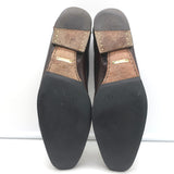 Dolce & Gabbana Eel Skin & Leopard Pony Hair Loafers Dark Brown Size 39.5