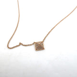 Anita Ko Pave Diamond Spike Pendant Necklace 18k Rose Gold