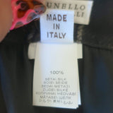 Brunello Cucinelli Checked Silk Chiffon Maxi Skirt Charcoal/Beige Size US 6