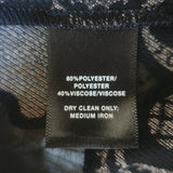 Lafayette 148 Metallic Paisley Burnout Tunic Top Black Size Medium