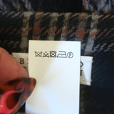 Brunello Cucinelli Checked Silk Chiffon Maxi Skirt Charcoal/Beige Size US 6