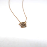 Anita Ko Pave Diamond Spike Pendant Necklace 18k Rose Gold