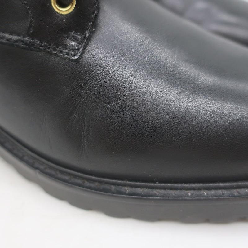 LAUREN Ralph Lauren Elridge Combat Boots Black Leather Size 8