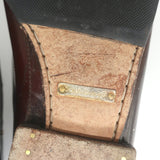 Dolce & Gabbana Eel Skin & Leopard Pony Hair Loafers Dark Brown Size 39.5