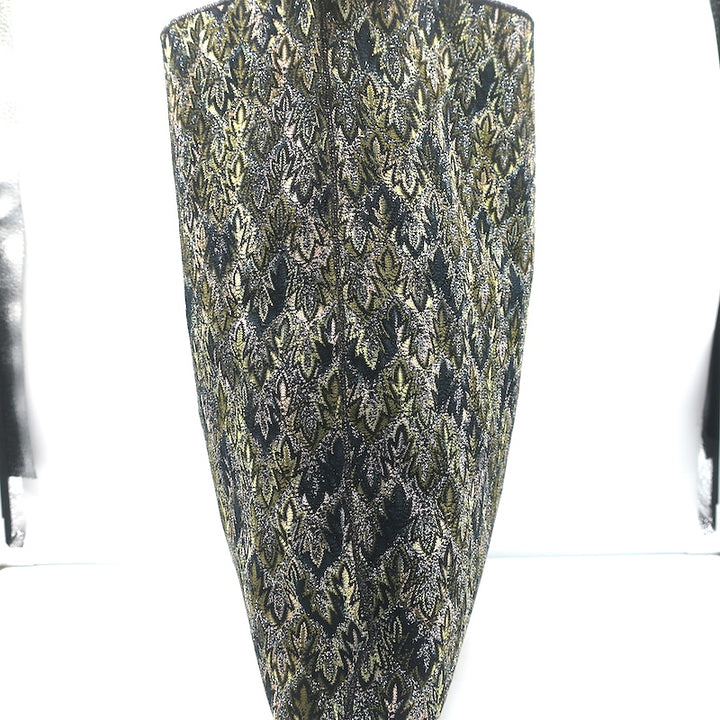 Missoni Messenger Bag Black/Green Lurex Knit Large Flat Crossbody NEW