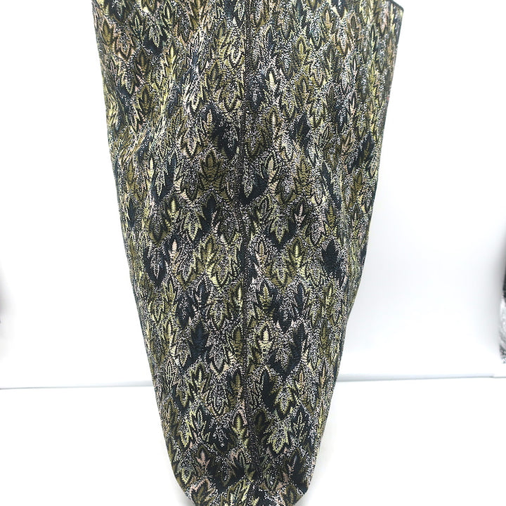 Missoni Messenger Bag Black/Green Lurex Knit Large Flat Crossbody NEW