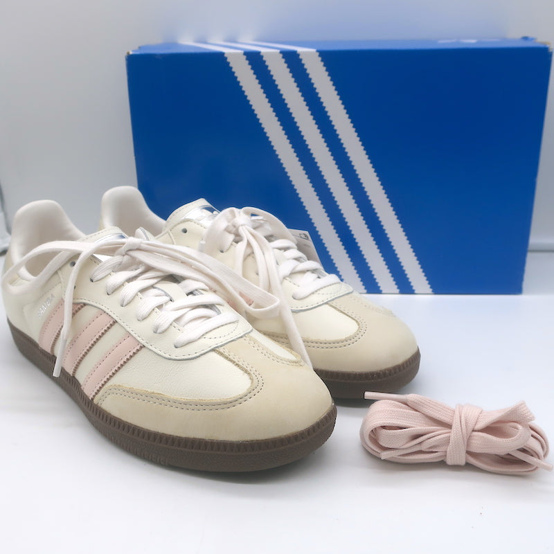 Adidas Samba OG Low Top Sneakers Cloud White/Wonder Quartz Size 9 NEW Celebrity Owned Adidas Samba OG Low Top Sneakers Cloud White/Wonder Quartz Size 9 NEW Celebrity Owned