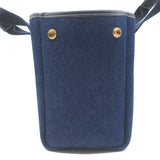 Rue De Verneuil Traversee Small Denim Crossbody Tote Indigo