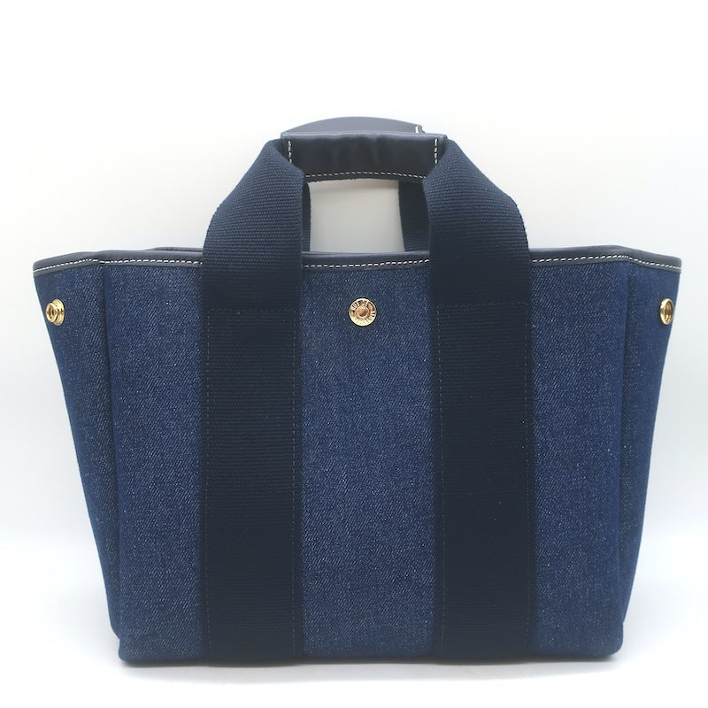 Rue De Verneuil Traversee Small Denim Crossbody Tote Indigo