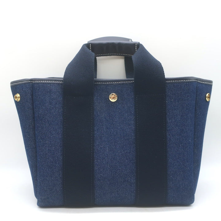 Rue De Verneuil Traversee Small Denim Crossbody Tote Indigo