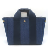 Rue De Verneuil Traversee Small Denim Crossbody Tote Indigo