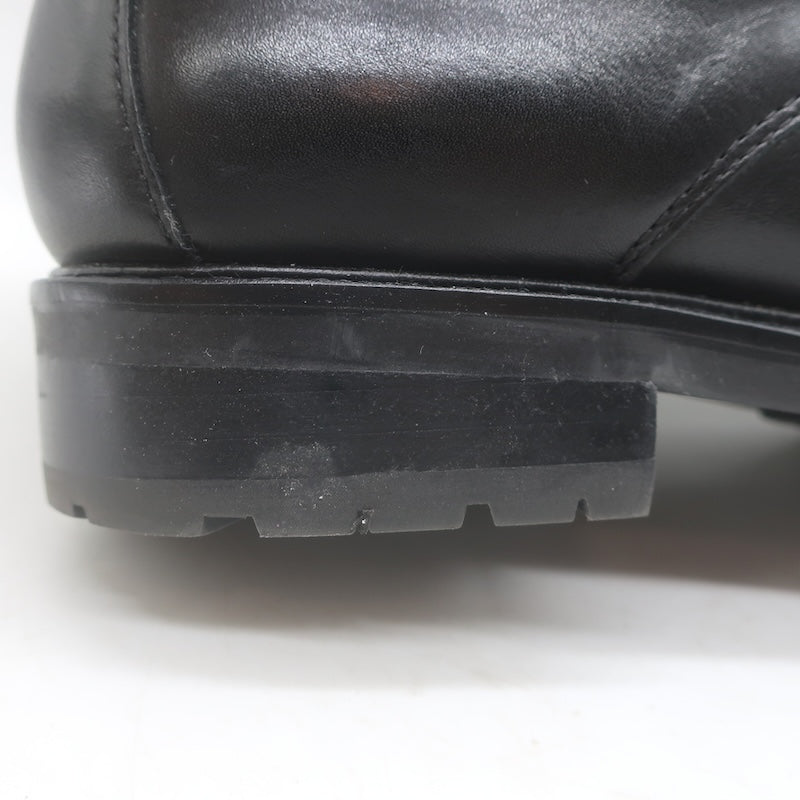 LAUREN Ralph Lauren Elridge Combat Boots Black Leather Size 8