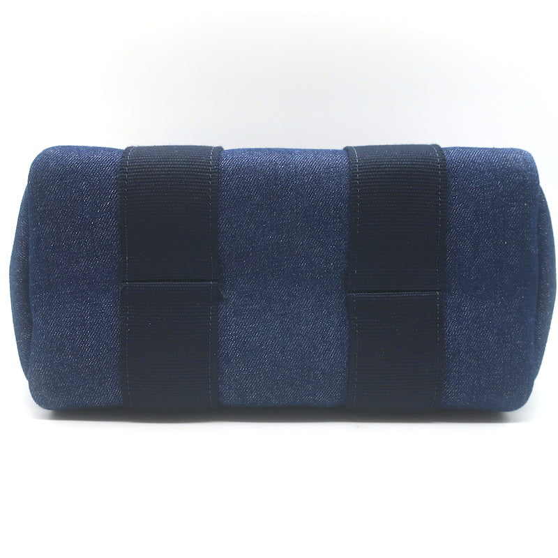 Rue De Verneuil Traversee Small Denim Crossbody Tote Indigo