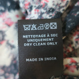 Isabel Marant Etoile Tie-Back Midi Dress Black/Red Printed Georgette Size 42