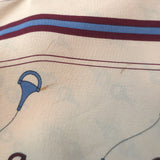 Vintage Gucci Horsebit Scarf Beige Silk Twill