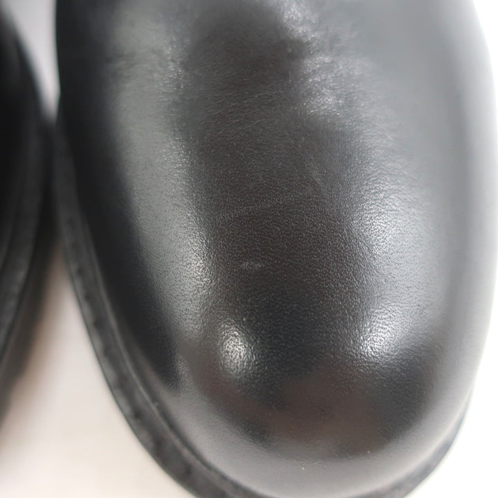 LAUREN Ralph Lauren Elridge Combat Boots Black Leather Size 8