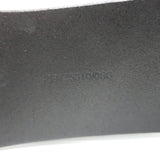 Ralph Lauren Engraved Buckle Wide Belt Dark Brown Leather Size Medium