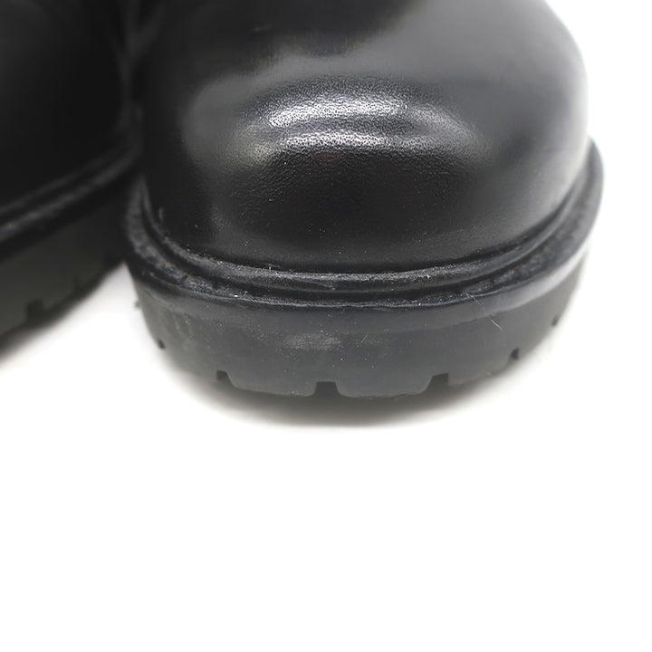 LAUREN Ralph Lauren Elridge Combat Boots Black Leather Size 8