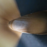 Gucci Karen Web Chelsea Boots Dark Brown Leather Size 41.5 Low-Heel Ankle Boots