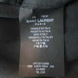 Saint Laurent Stretch Leather Zipper Leggings Black Size 42