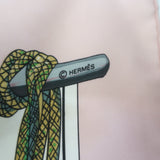 Hermes Passementerie by F Heron 90cm Scarf Light Pink Silk Twill