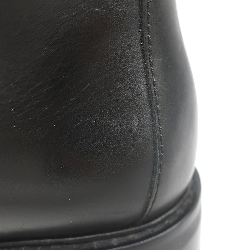 LAUREN Ralph Lauren Elridge Combat Boots Black Leather Size 8