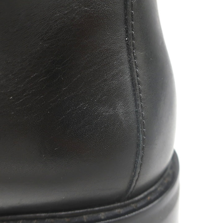 LAUREN Ralph Lauren Elridge Combat Boots Black Leather Size 8