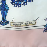 Hermes Passementerie by F Heron 90cm Scarf Light Pink Silk Twill