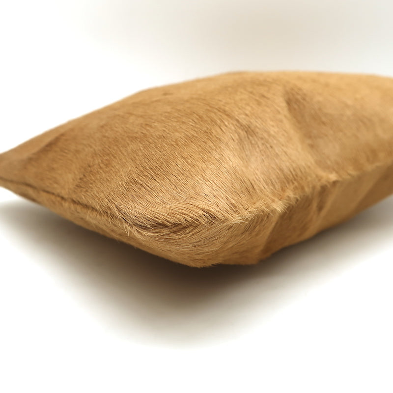 Clare V. Calf Hair Flat Clutch Camel