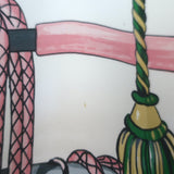 Hermes Passementerie by F Heron 90cm Scarf Light Pink Silk Twill