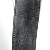 Ralph Lauren Crystal-Embellished Horseshoe Buckle Belt Black Leather Size Medium