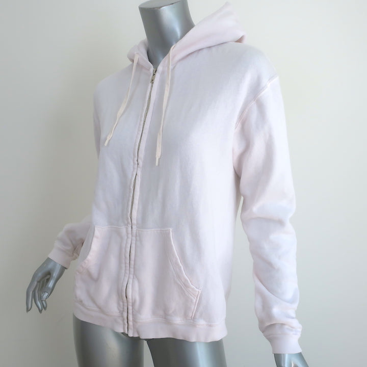 FREECITY Life Nature Love Palm Trees Hoodie Sweatshirt Light Pink Size 2