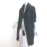 Vince Hooded Cardigan Black Cashmere-Blend Size Small Open Front Sweater