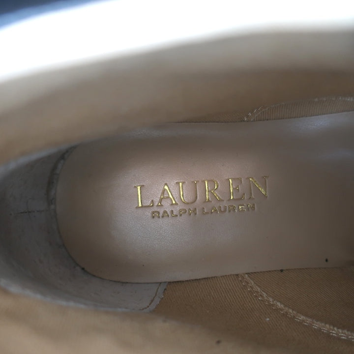 LAUREN Ralph Lauren Elridge Combat Boots Black Leather Size 8