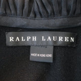 Ralph Lauren Black Label Ruffle-Trimmed Cashmere Sweater Black Size Small