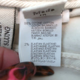 Brunello Cucinelli Relaxed Low Slung Jeans Ecru Distressed Denim Size US 6