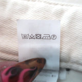 Brunello Cucinelli Relaxed Low Slung Jeans Ecru Distressed Denim Size US 6