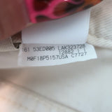 Brunello Cucinelli Relaxed Low Slung Jeans Ecru Distressed Denim Size US 6