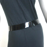 Ralph Lauren O-Ring Belt Black Patent Leather Size Small