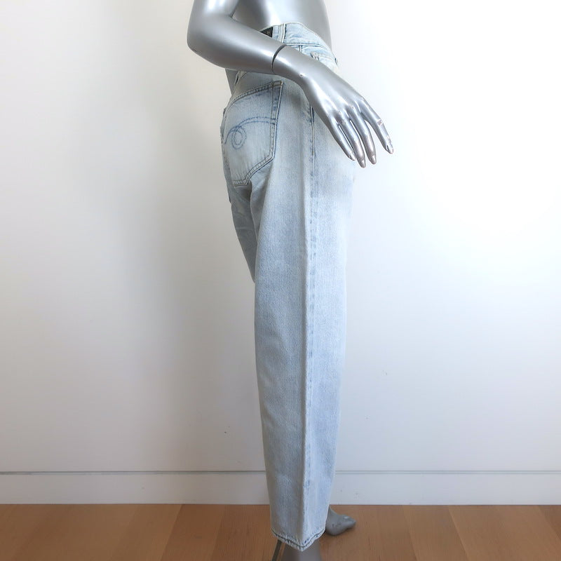 R13 Boyfriend Jeans Leva Blue Cotton Size 27