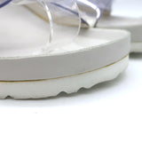 Manolo Blahnik x Birkenstock Arizona PVC Slide Sandals Clear/White Size 41