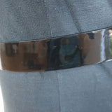 Ralph Lauren O-Ring Belt Black Patent Leather Size Small