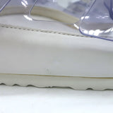 Manolo Blahnik x Birkenstock Arizona PVC Slide Sandals Clear/White Size 41